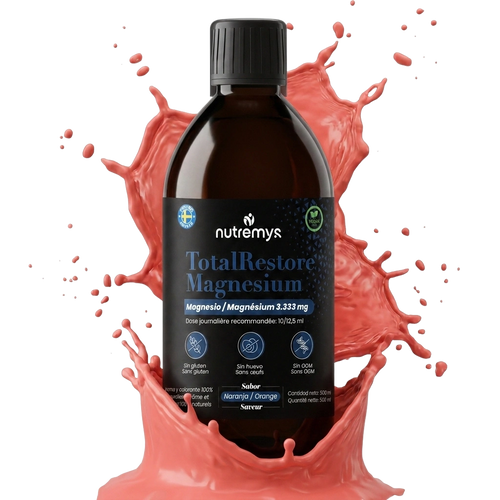 TotalRestore Magnésium — Bisglycinate liquide 3 333 mg avec L-Tryptophane, L-Théanine et L-Tyrosine · Nutremys LAB