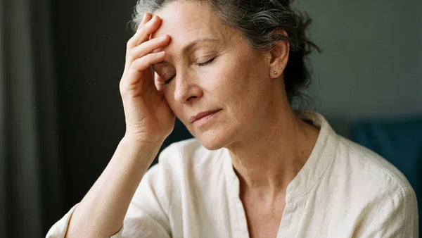 Femme ressentant des vertiges à la ménopause — causes hormonales et solutions naturelles, Nutremys
