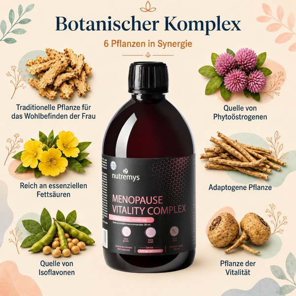 Menopause Vitality Complex — Nahrungsergänzungsmittel für Menopause & Perimenopause