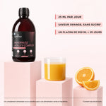 Absorption complète en 30 minutes du complément liquide Menopause Vitality Complex Nutremys pour la ménopause