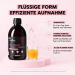 Nährwerttabelle des Menopause Vitality Complex von Nutremys: 30 Wirkstoffe, 10.000 mg marines Kollagen, ohne Zucker, Gluten, Laktose, GVO, Soja oder Eier - schwedische Technologie