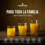 Premium Probiotics · Para toda la familia, apto desde los 3 años · sin alérgenos · Nutremys
