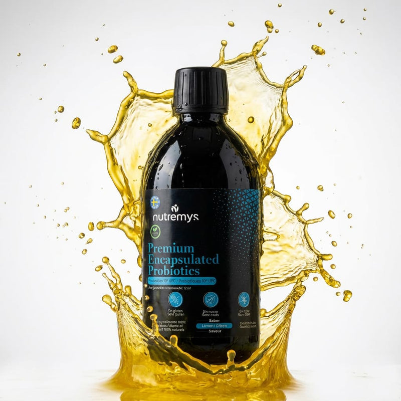 PREMIUM ENCAPSULATED PROBIOTICS – Probióticos Líquidos 10¹⁰ UFC Nutremys Lab
