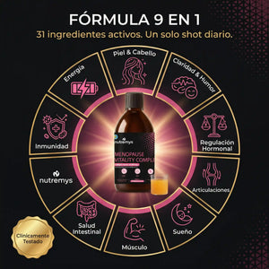 Menopause Vitality Complex | Colágeno Marino y Equilibrio Hormonal Nutremys Lab