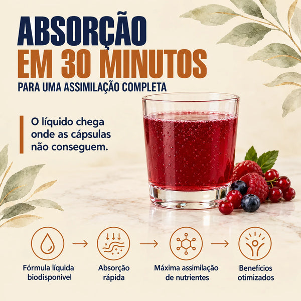 Collagen Essence Gold: absorção do colagénio líquido em 30 minutos