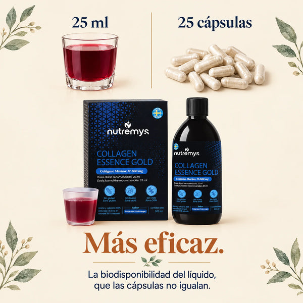 Collagen Essence Gold: 25 ml de colágeno líquido, más eficaz que 25 cápsulas