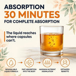 Menopause Vitality Complex: liquid supplement fully absorbed in 30 minutes