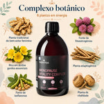 Menopause Vitality Complex: complexo botânico hormonal — 6 plantas: Dong Quai, Trevo Vermelho, Onagra, Ashwagandha, Isoflavonas de Soja e Raiz de Maca