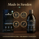 TotalRestore Magnesium · Made in Sweden, GMP and HACCP certified · Nutremys