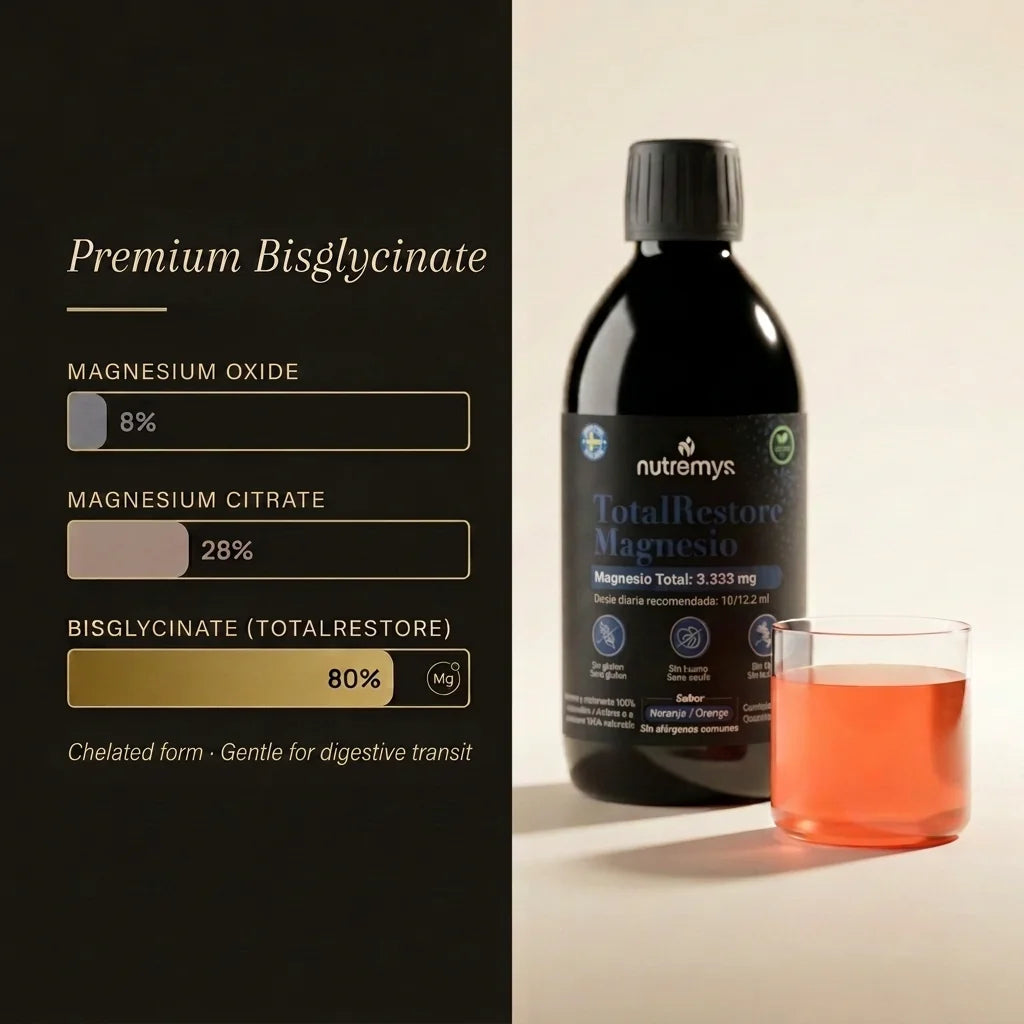 Absorption comparison of TotalRestore magnesium bisglycinate versus oxide and citrate forms